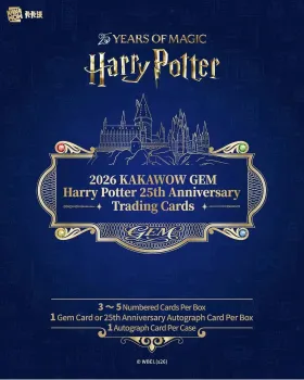 KAKAWOW - 2026 GEM Harry Potter 25th Anniversary Trading Cards Box (10 Cards) - EN